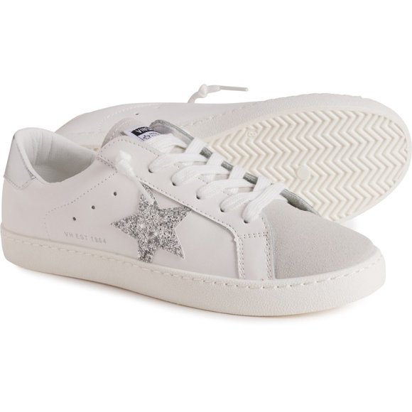 NEW VINTAGE HAVANA Carla Sneakers For Women  White/silver 367mn - Picture 2 of 9